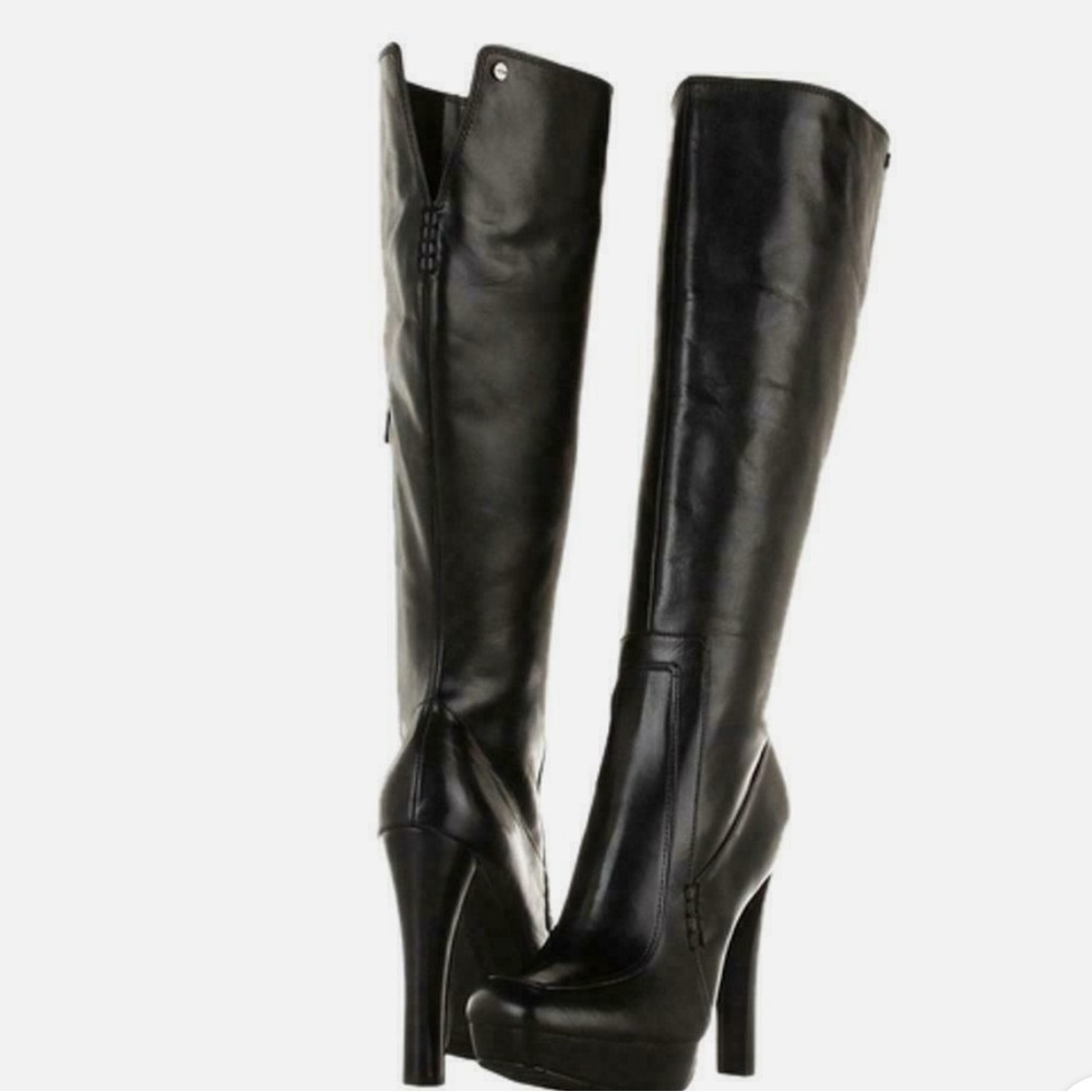 Calvin Klein Britton knee high platform boots